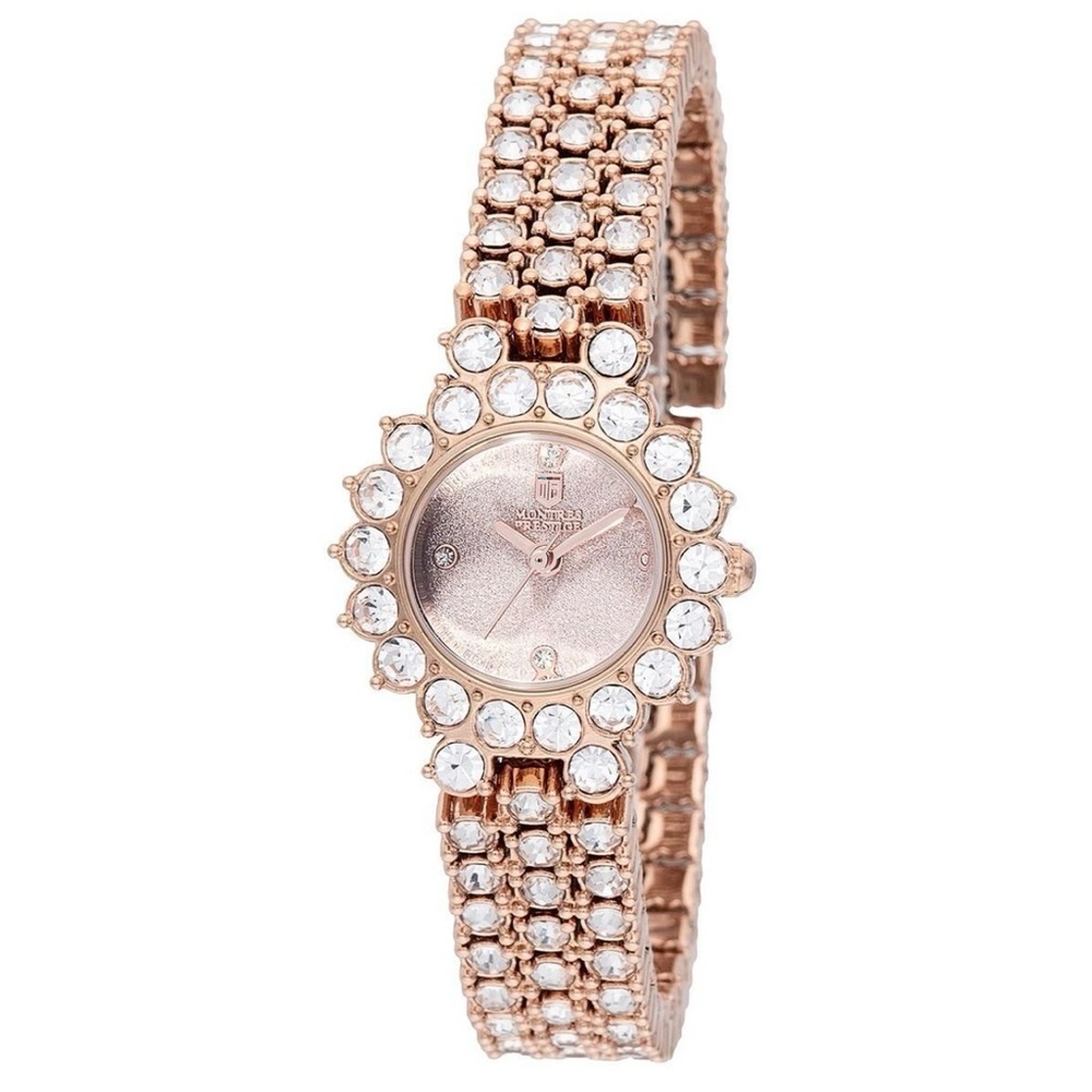Invicta MPW-0226 Montres Prestige Women’s Watch 26mm Rose Gold W/Crystals NIB